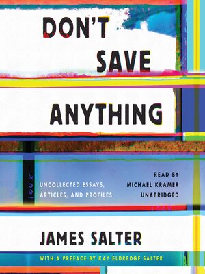 cover image of Don't Save Anything